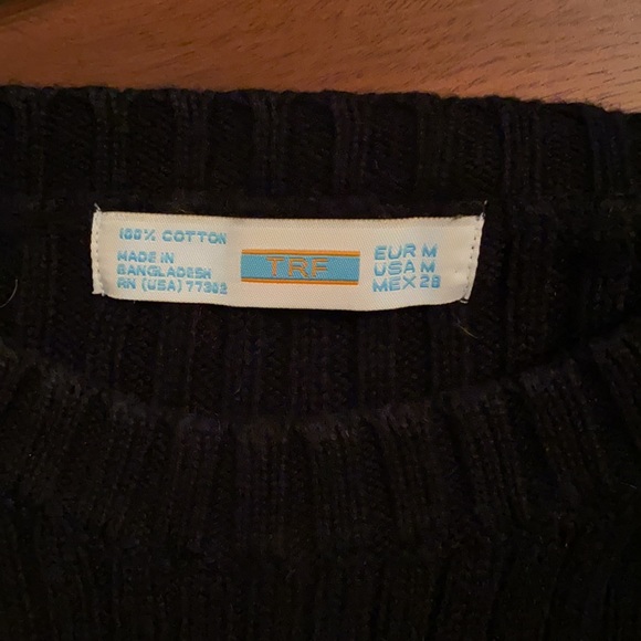 Black sweater, snaps down entire left sleeve - Picture 5 of 5